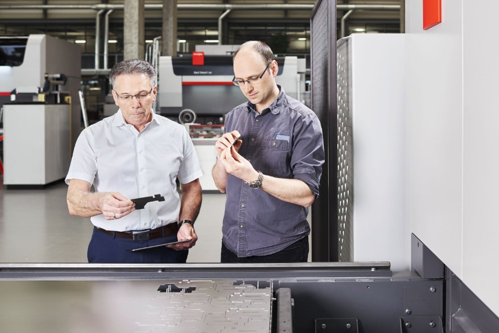 De traceability van een onderdeel wordt steeds belangrijker – Foto: Bystronic
