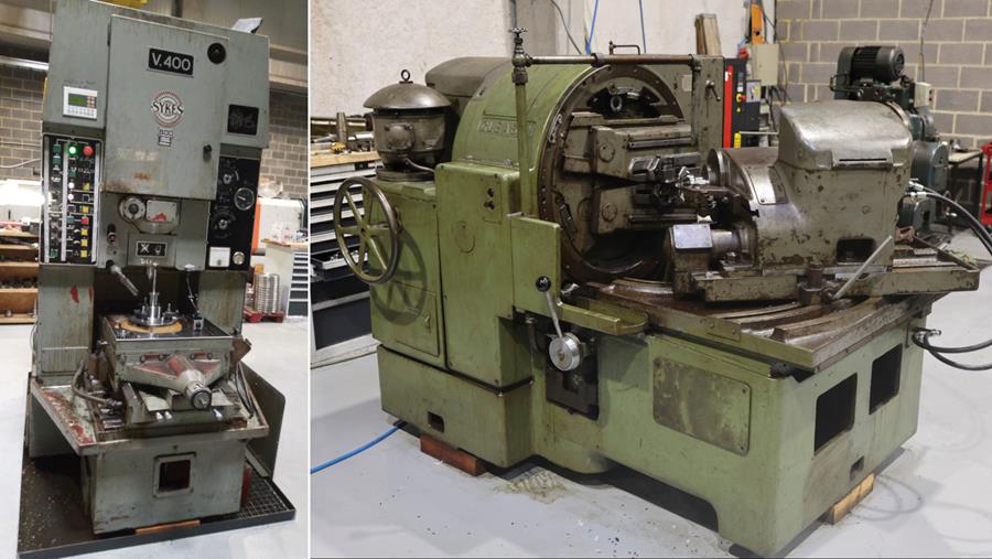De recentste twee investeringen van ABMI: een steekmachine en een machine voor vertanden van rechte conische tandwielen, voornamelijk bedoeld voor seriewerk
