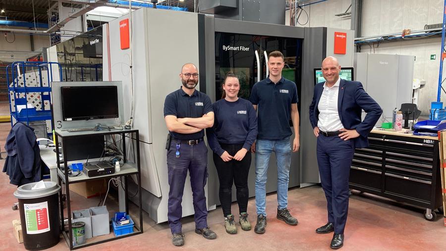 Machine de découpe laser fibre à deux cassettes