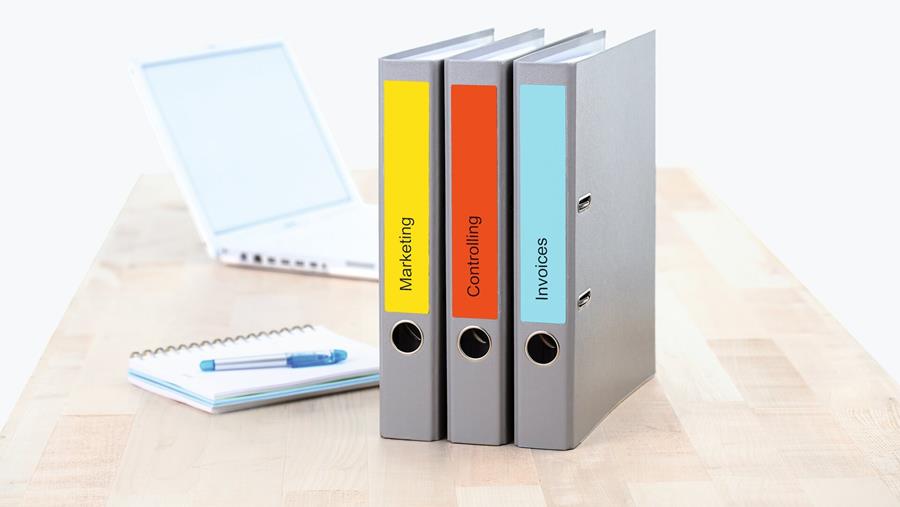 Les étiquettes pour classeurs HERMA, la solution parfaite pour chaque classeur et chaque client